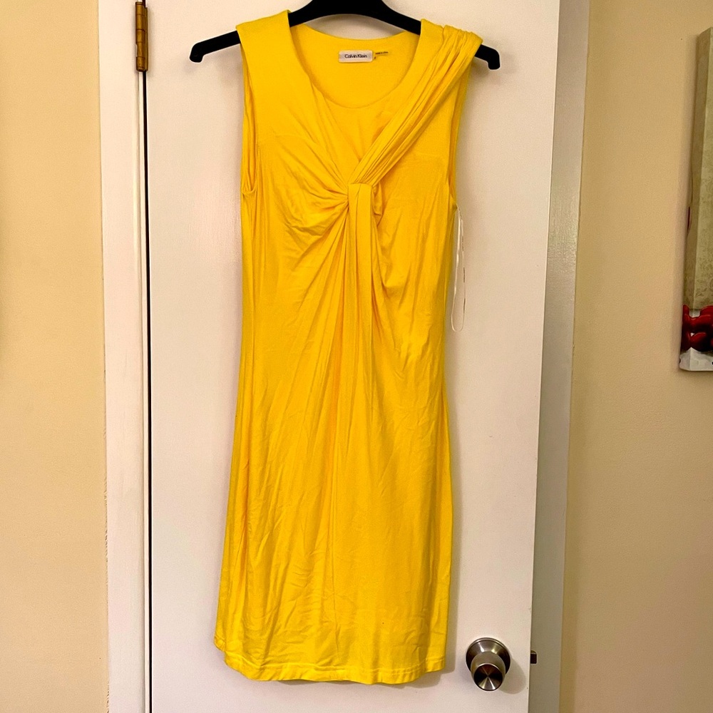 Yellow Calvin Klein Dress